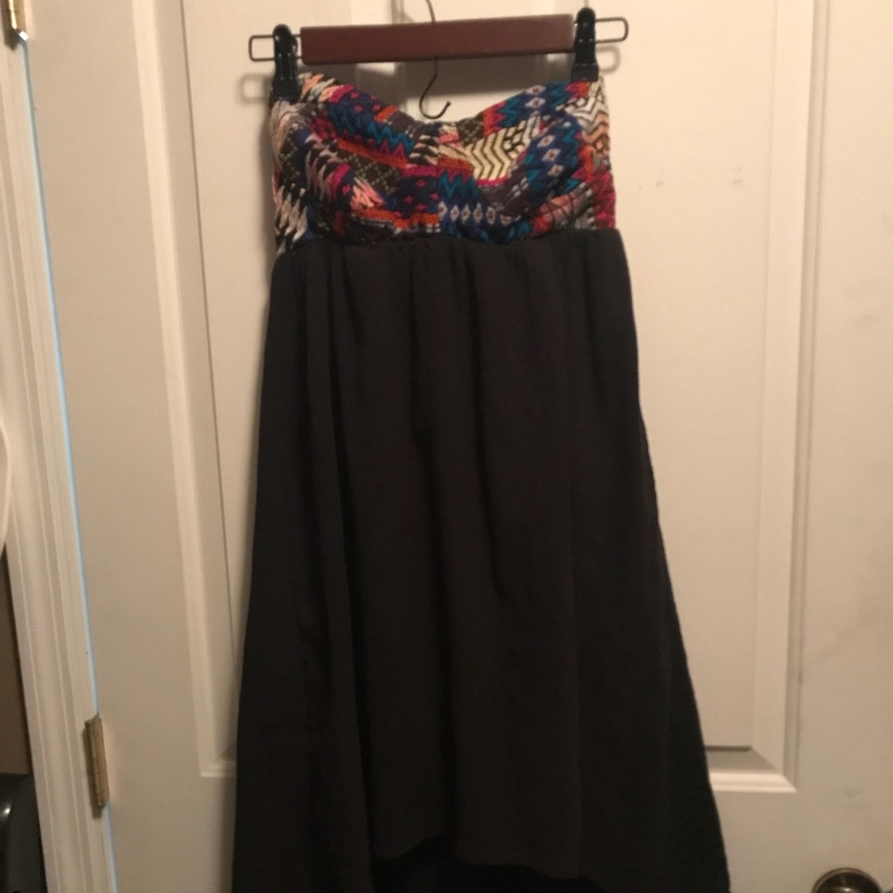 Billabong Size Large Colorful Strapless Dress